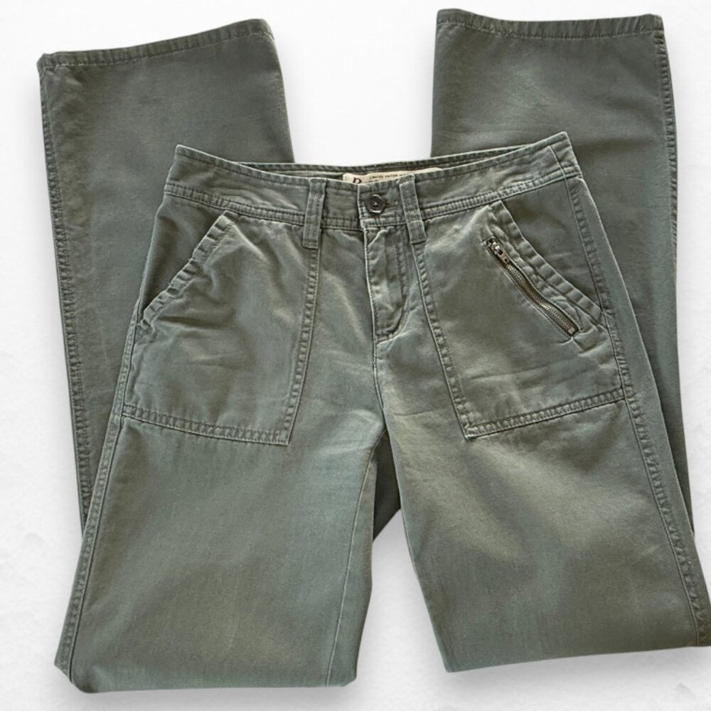Bass & Co Herritage Collection Limmited Ed 100% Cotton Chino Wide Legs Pants - Picture 2 of 8